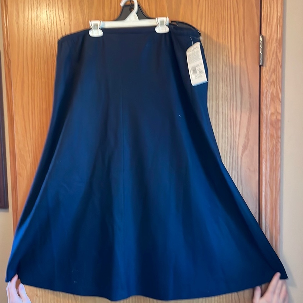 Pendleton Wool Vintage Navy Professional A Line NWT NEW career Skirt 20W